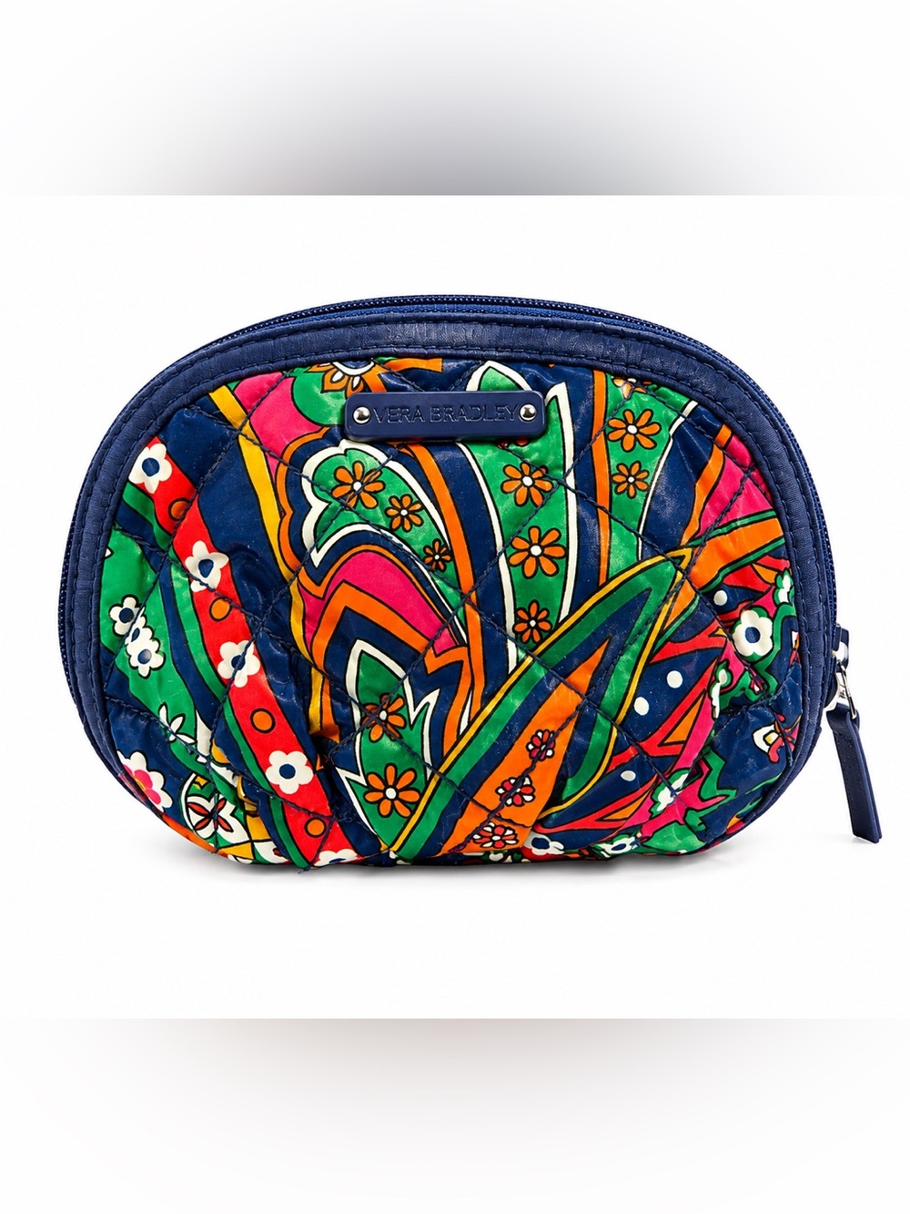 Vera Bradley Nylon Quilted Floral Cosmetic Bag